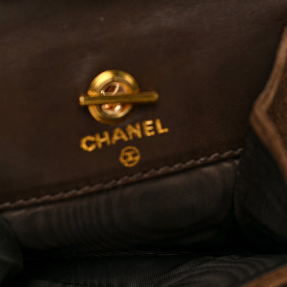 Chanel Suede CC Triple Pocket Belt  80 32 Brown 6 of 9