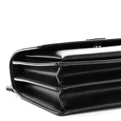 Saint Laurent Calfskin Medium Monogram Monochrome Sunset Black 8 of 9
