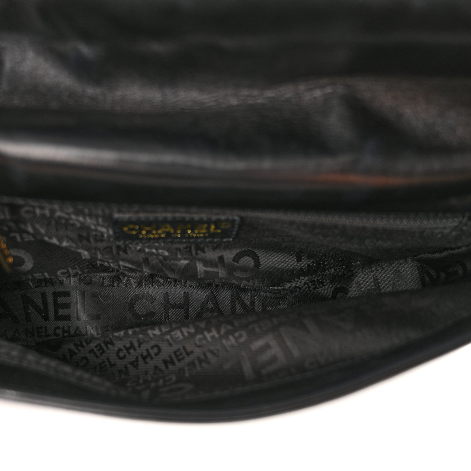 Chanel Lambskin Quilted CC Chocolate Bar Flap Black 5 of 10