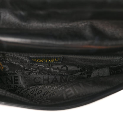 Chanel Lambskin Quilted CC Chocolate Bar Flap Black 5 of 10