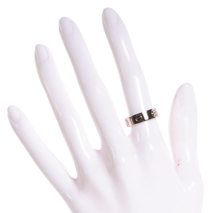 Cartier 18K White Gold 5.5mm LOVE Ring 52 6 2 of 5