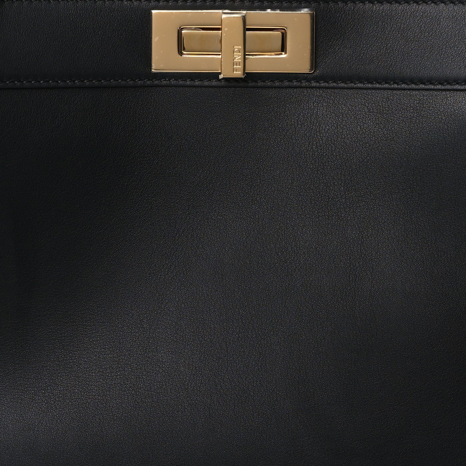 Fendi Vitello Seta Shiny Nappa Medium Peekaboo I SEE U Satchel Black Light Rose 8 of 10
