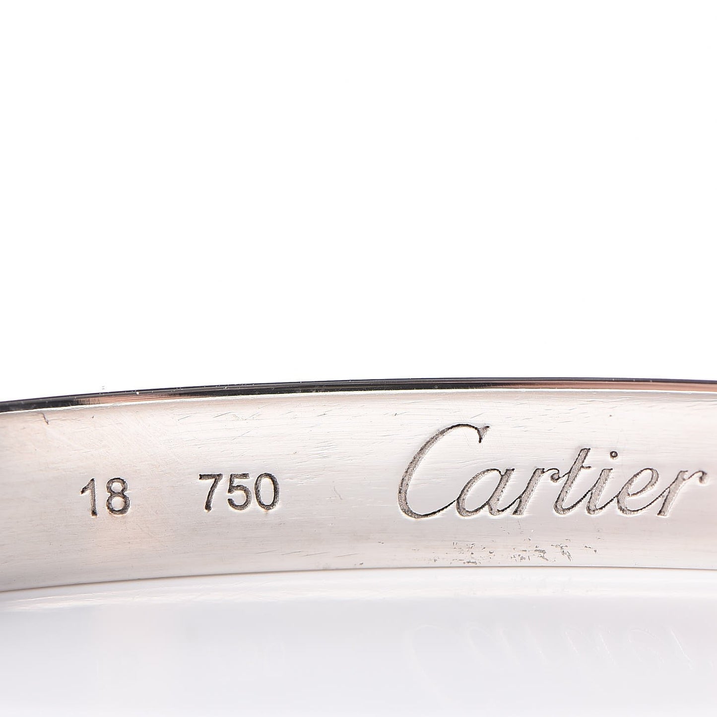 18K White Gold LOVE Bracelet 18
