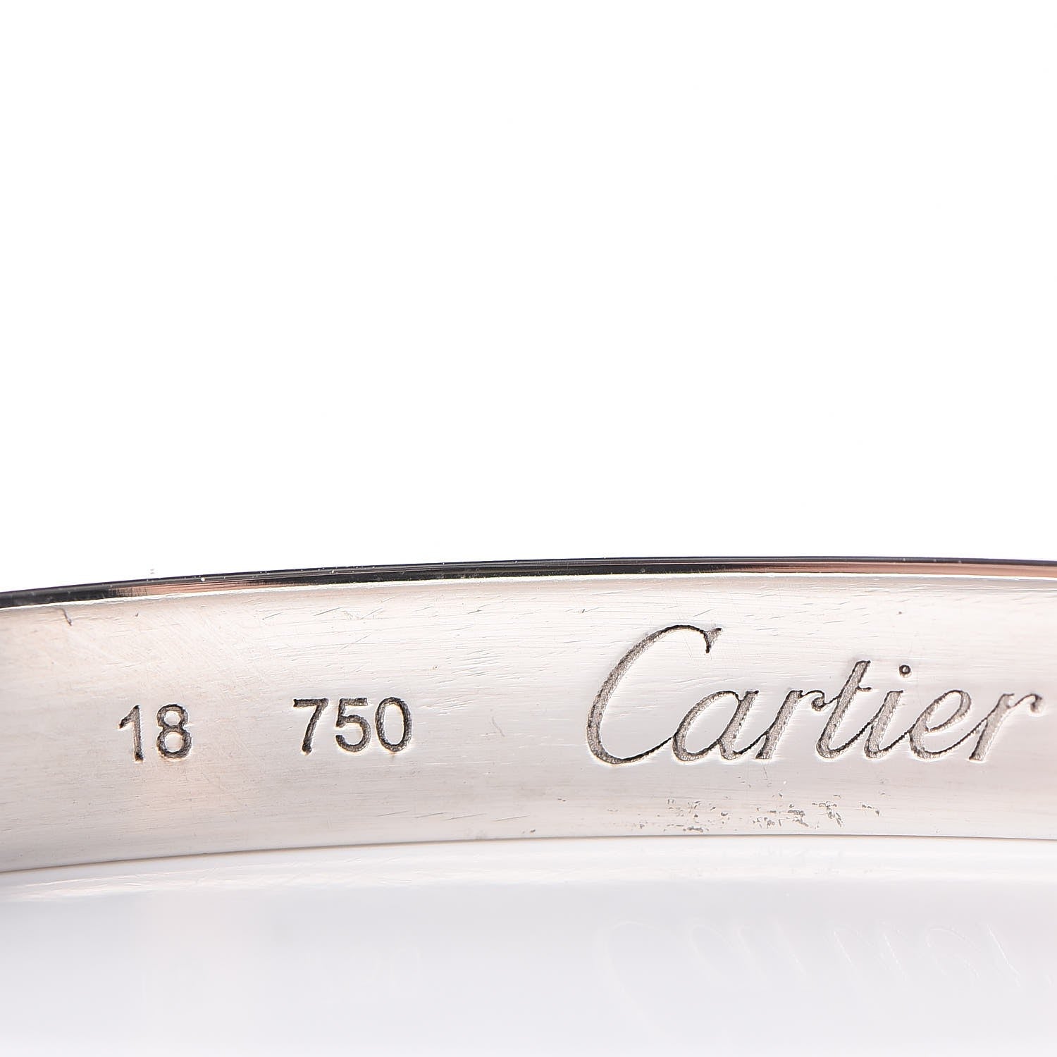 Cartier 18K White Gold LOVE Bracelet 18 6 of 10