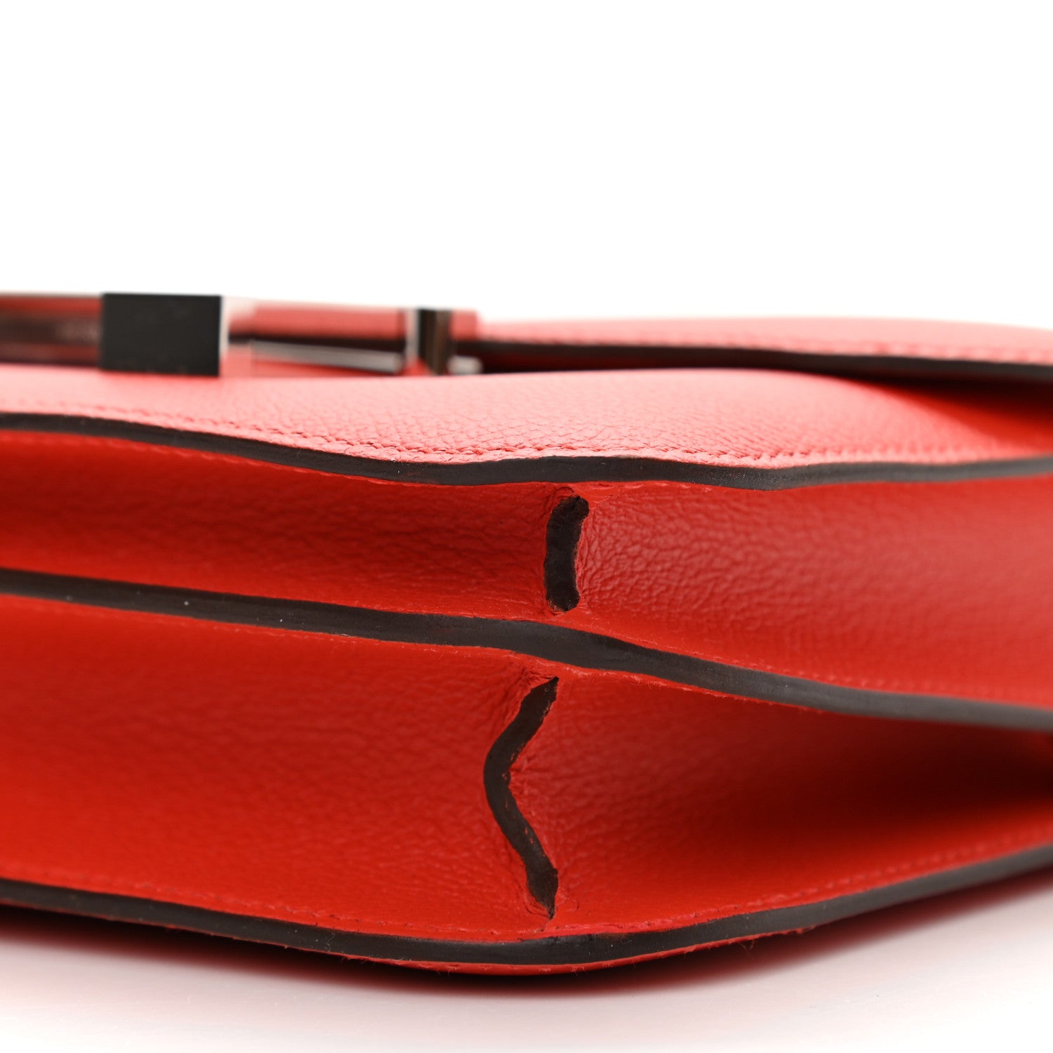 Hermes Evercolor Shiny Alligator Constance 18 Capucine Sanguine 10 of 11