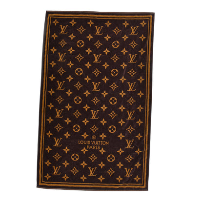 Louis Vuitton Cotton Monogram Classic Beach Towel Brown 1 of 3