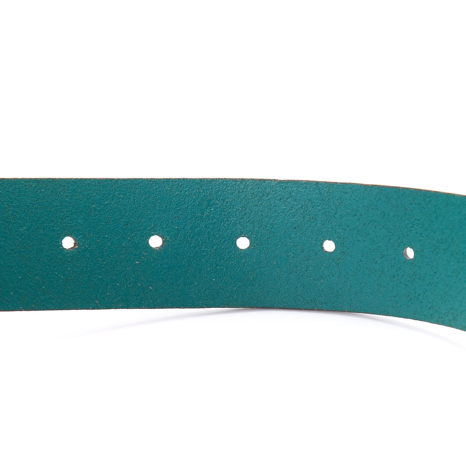 Gucci Calfskin Interlocking G Belt 105 42 Teal 5 of 5