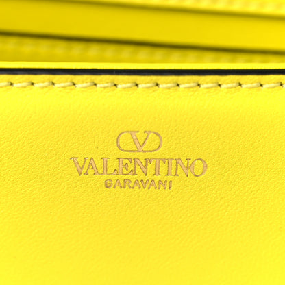 Valentino Garavani Calfskin Vlogo Small Loco Shoulder Bag Shocking Yellow 6 of 9