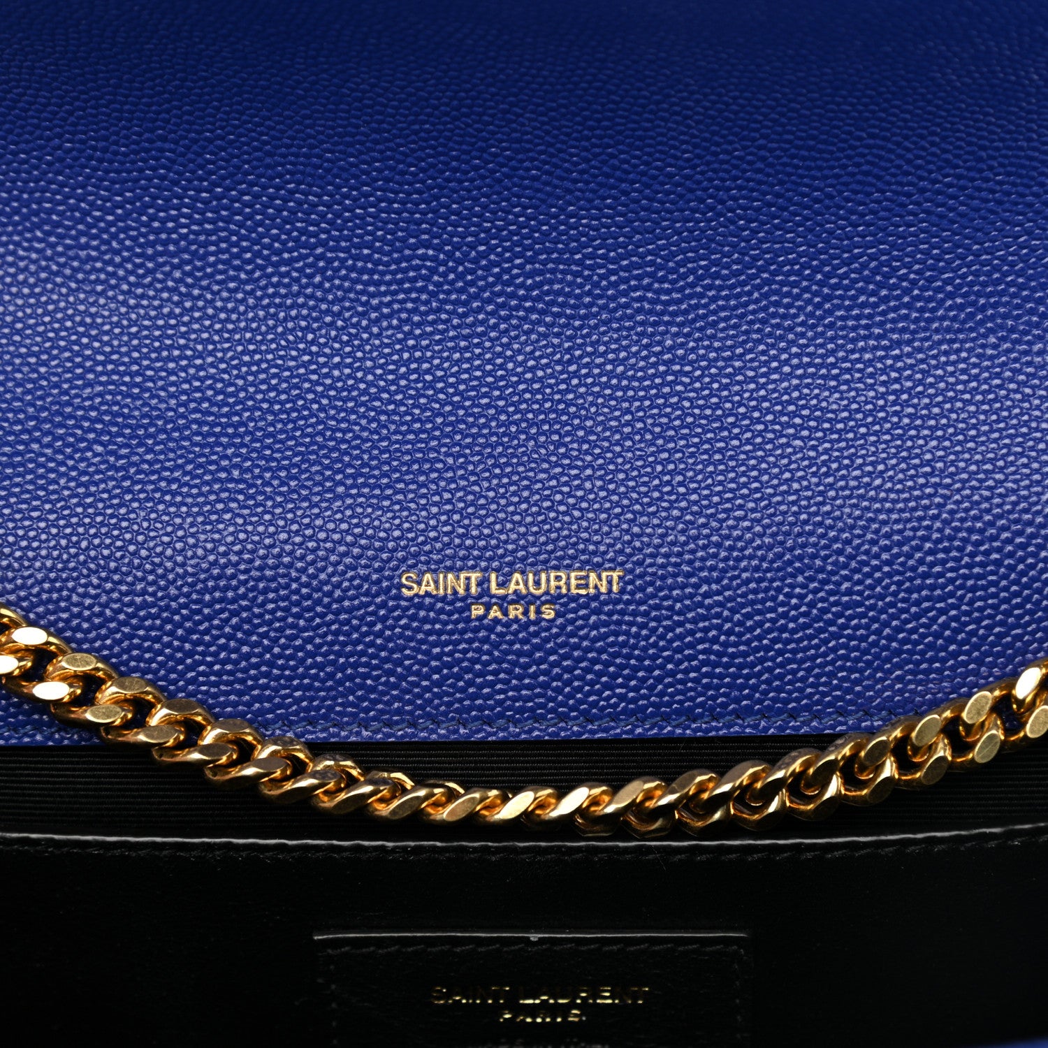 Saint Laurent Grain De Poudre Medium Classic Monogram Kate Satchel Flash Blue 8 of 13