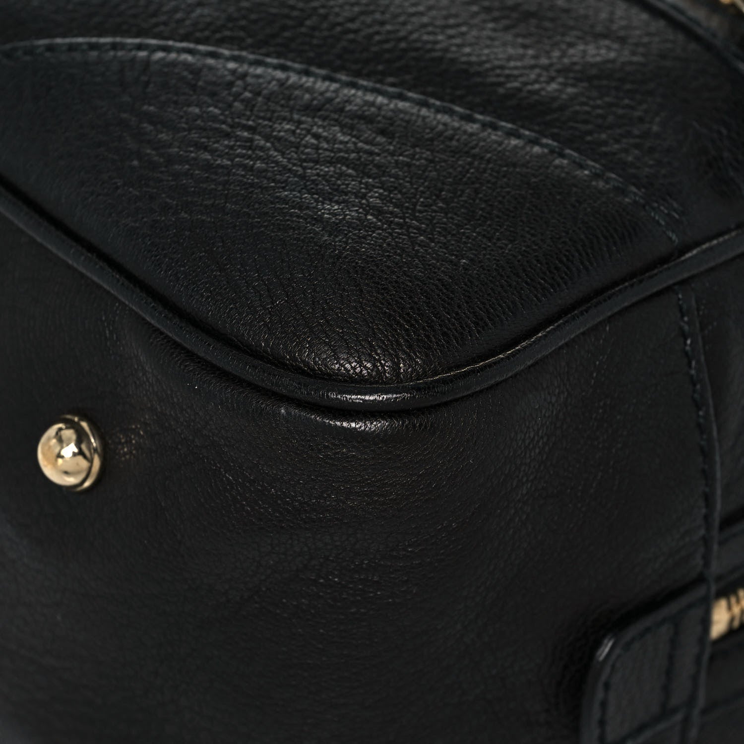 Gucci Goatskin Large Capri Bowler Black 10 of 13