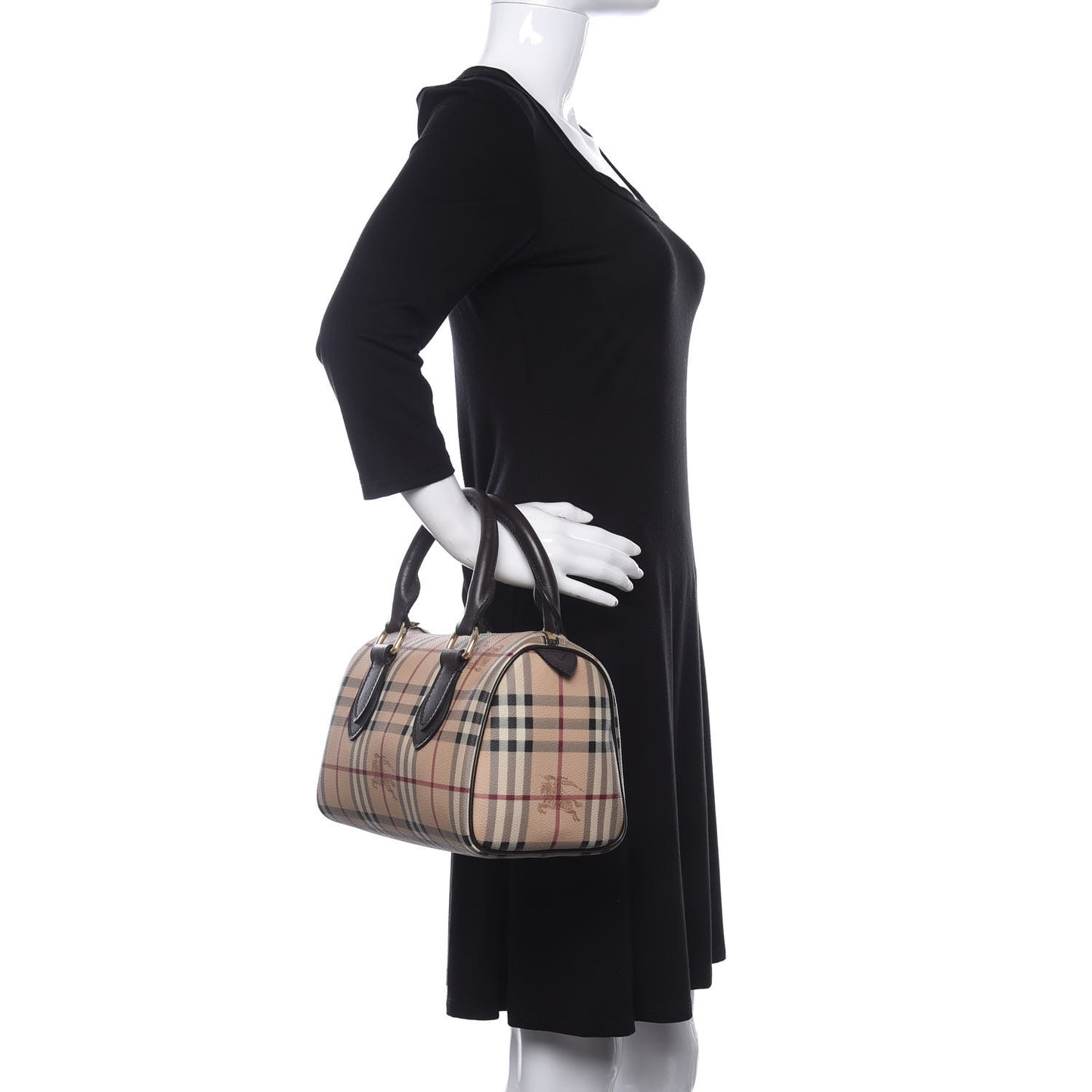 Haymarket Check Small Chester Bowling Bag Chocolate