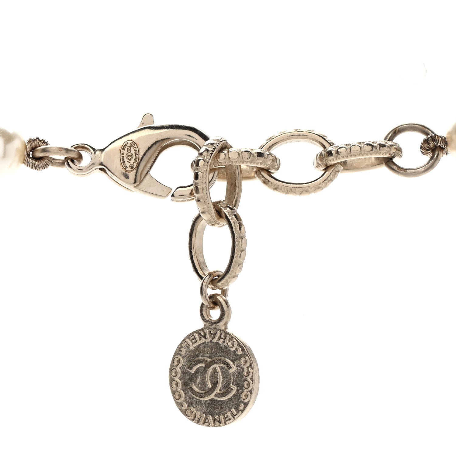Chanel Pearl CC 100th Anniversary Necklace Light Gold 5 of 5