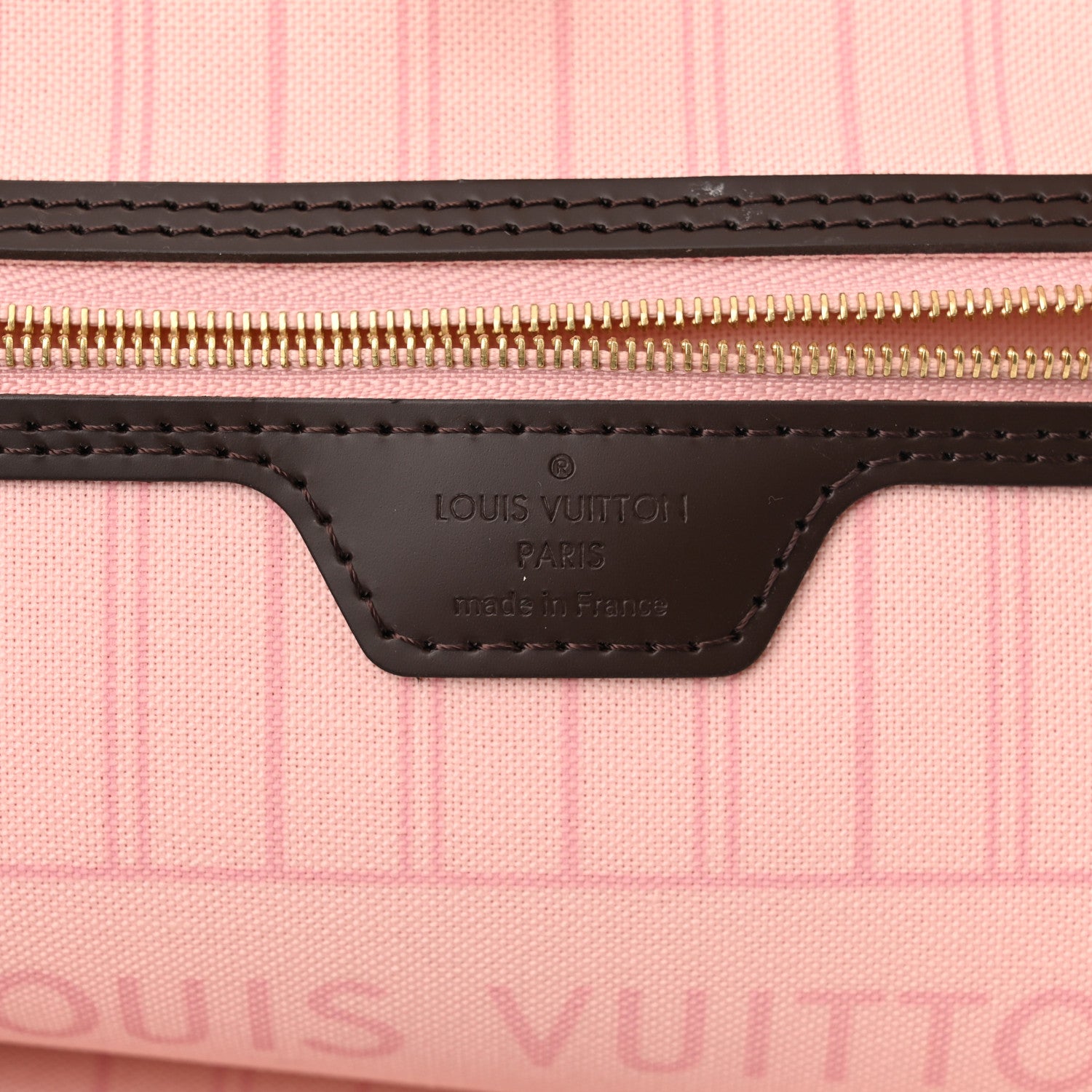 Louis Vuitton Damier Ebene Neo Neverfull MM Rose Ballerine 7 of 11