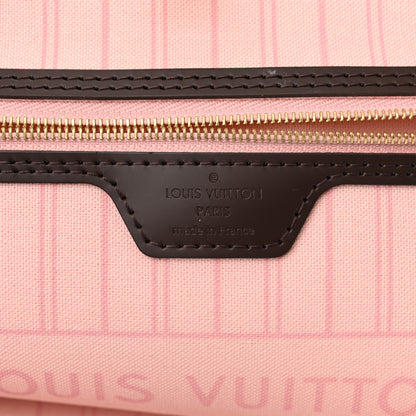 Louis Vuitton Damier Ebene Neo Neverfull MM Rose Ballerine 7 of 11