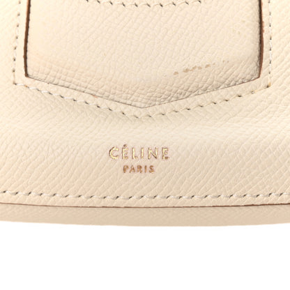 Celine Grained Calfskin Small Trotteur White 6 of 11