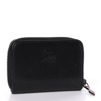 Christian Louboutin Calfskin Spiked Panettone Coin Purse Black 3 of 9