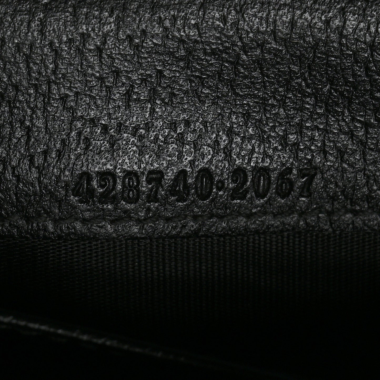 Calfskin Boar Effect GG Marmont Long Wallet Black
