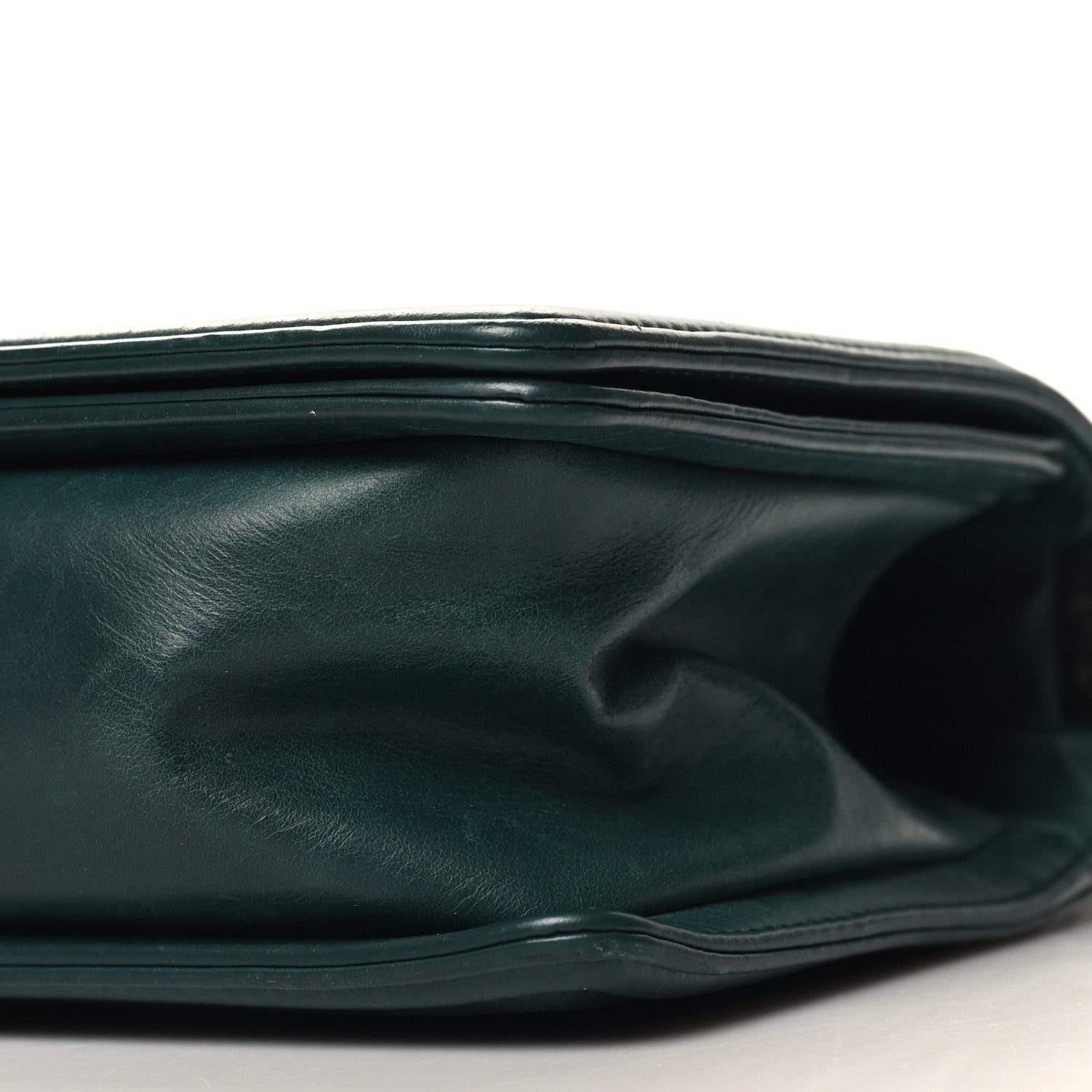 Chanel Calfskin Double Stitch Medium Boy Flap Green 10 of 14