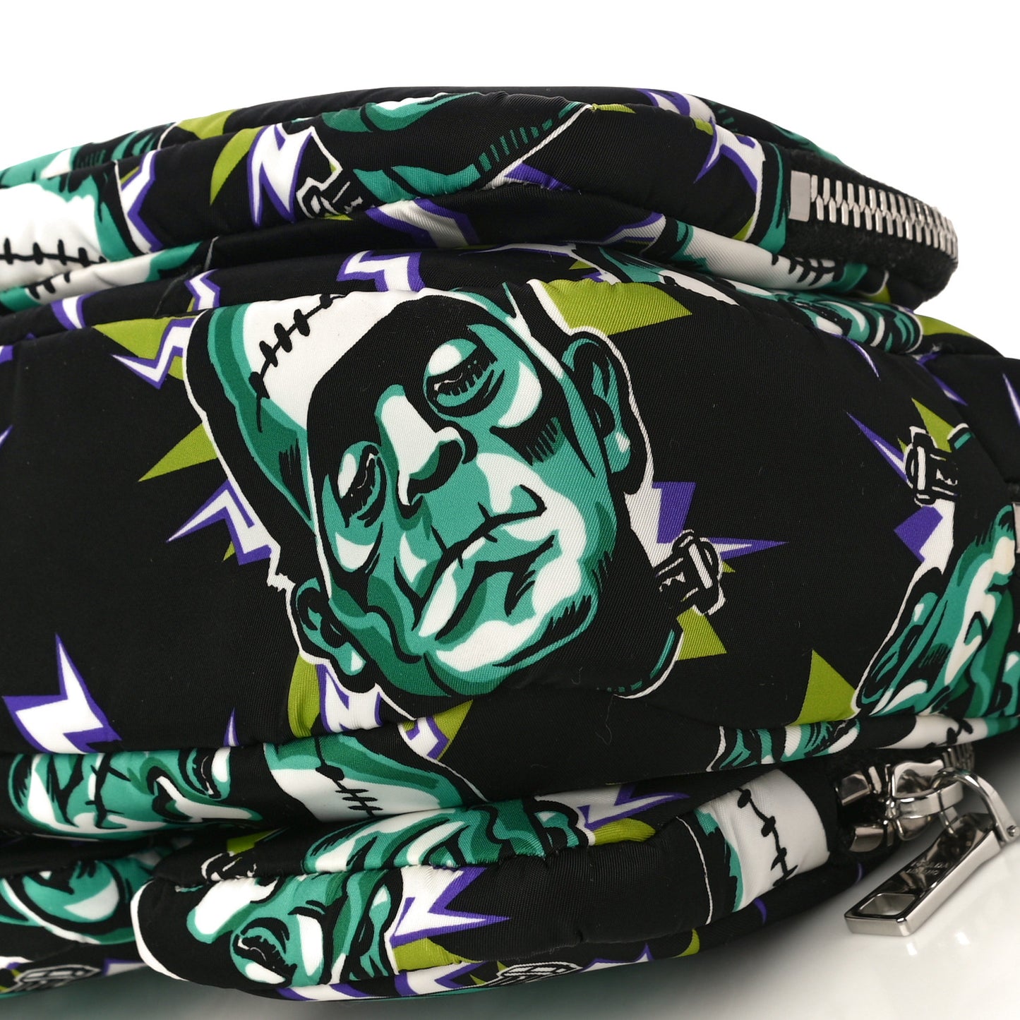 X UNIVERSAL STUDIOS Tessuto Nylon Frankenstein Print Pouch Black Menta