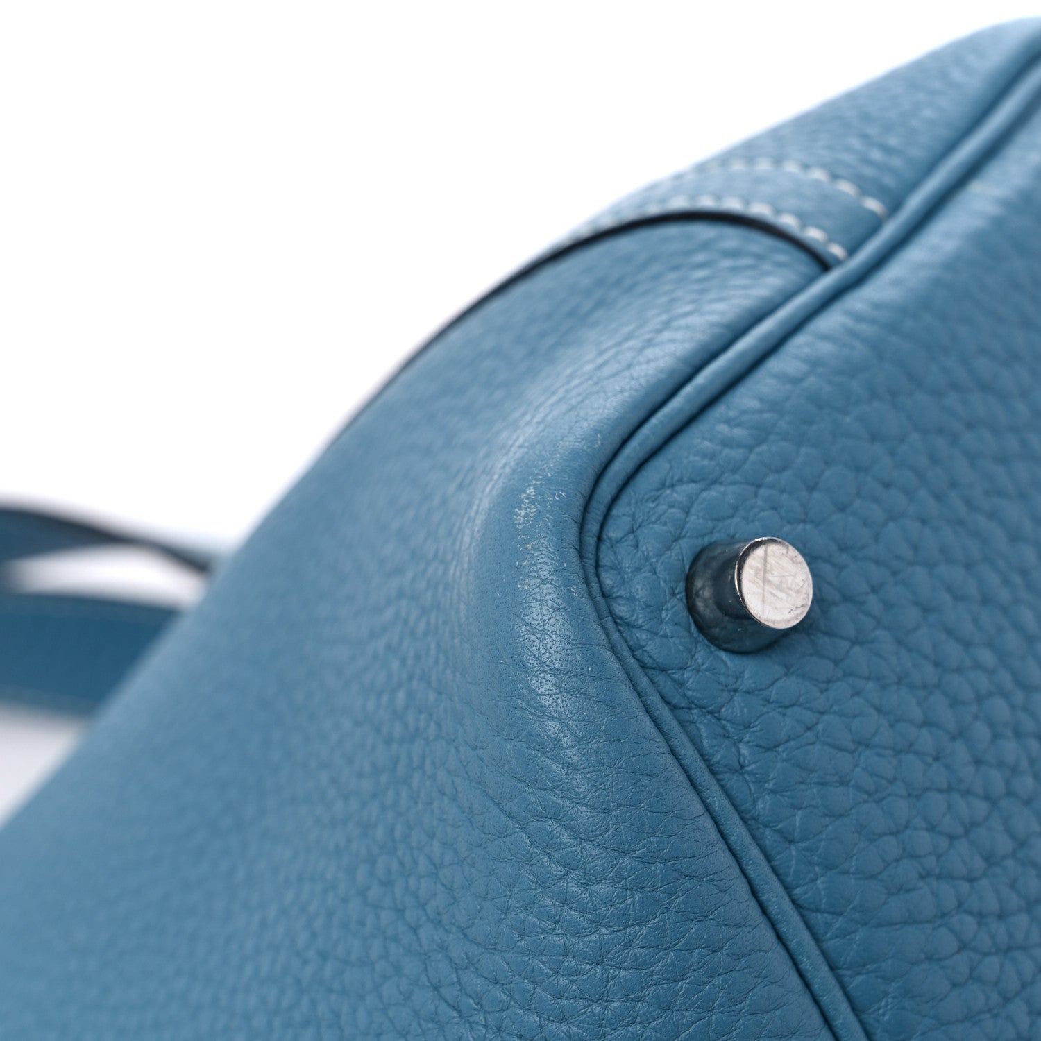 Hermes Taurillon Clemence Picotin Lock 18 PM Blue Jean 9 of 12