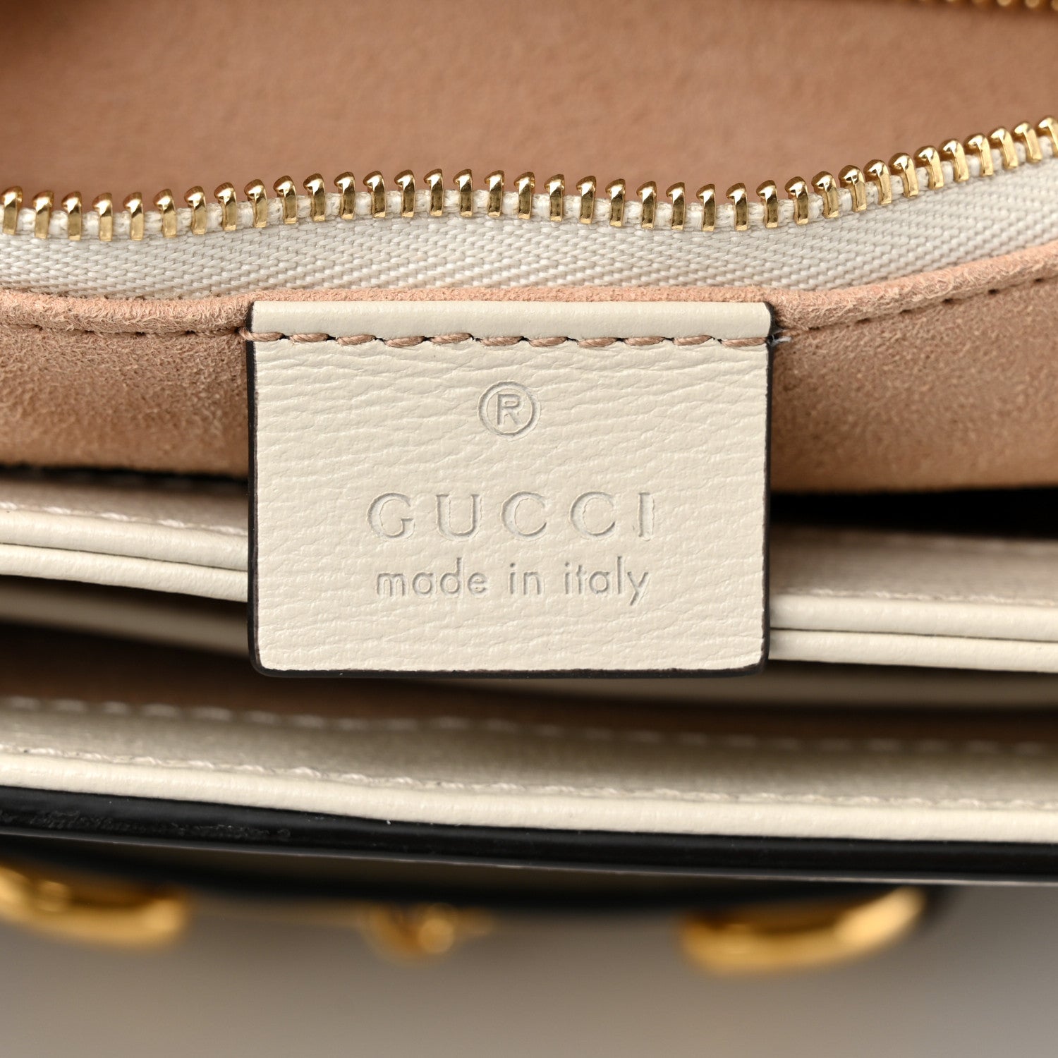 Gucci GG Supreme Monogram Horsebit 1955 Shoulder Bag Beige Mystic White 7 of 12