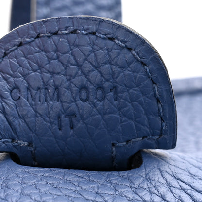 Hermes Taurillon Clemence Evelyne III PM Bleu Brighton 7 of 12