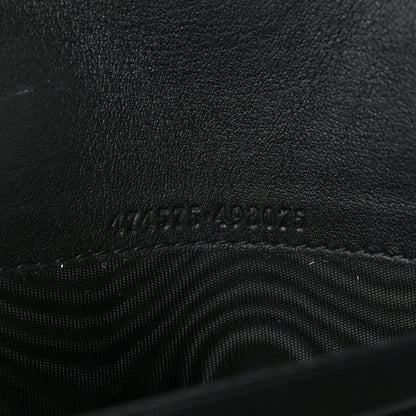 Gucci Velvet Matelasse GG Marmont Chain Wallet Black 10 of 11