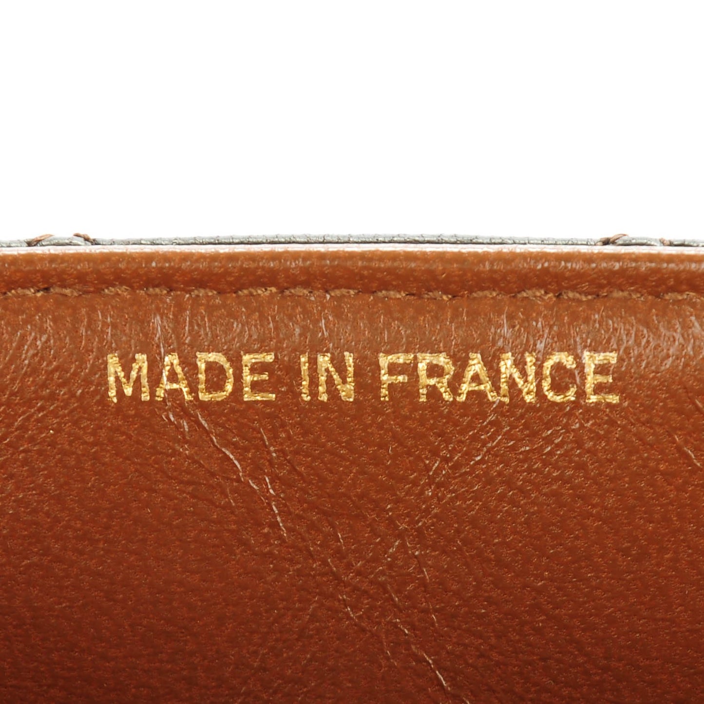 Lambskin Quilted Small Single Flap Brown