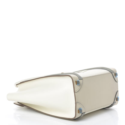 Celine Shiny Smooth Calfskin Micro Tri-Color Luggage Natural 4 of 8