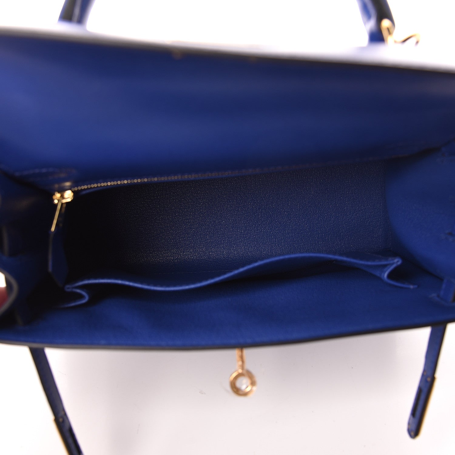 Hermes Tadelakt Kelly Sellier 25 Bleu Electrique 7 of 33