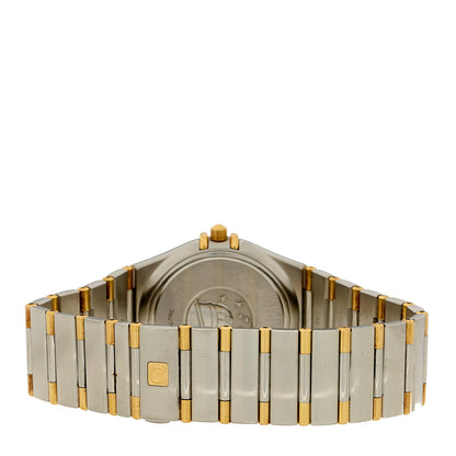 Omega Stainless Steel 18K Yellow Gold 33mm Constellation Quartz Watch White 1212.30 3 of 4