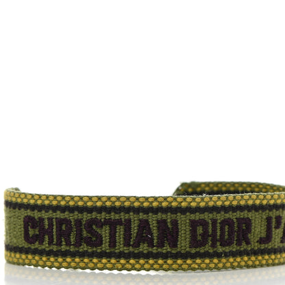 Christian Dior Woven Cotton J'Adior Friendship Bracelet 4 of 4