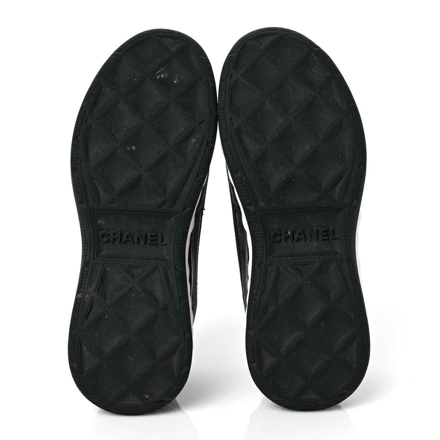 Velvet Calfskin Mixed Fibers CC Sneakers 36.5 Black