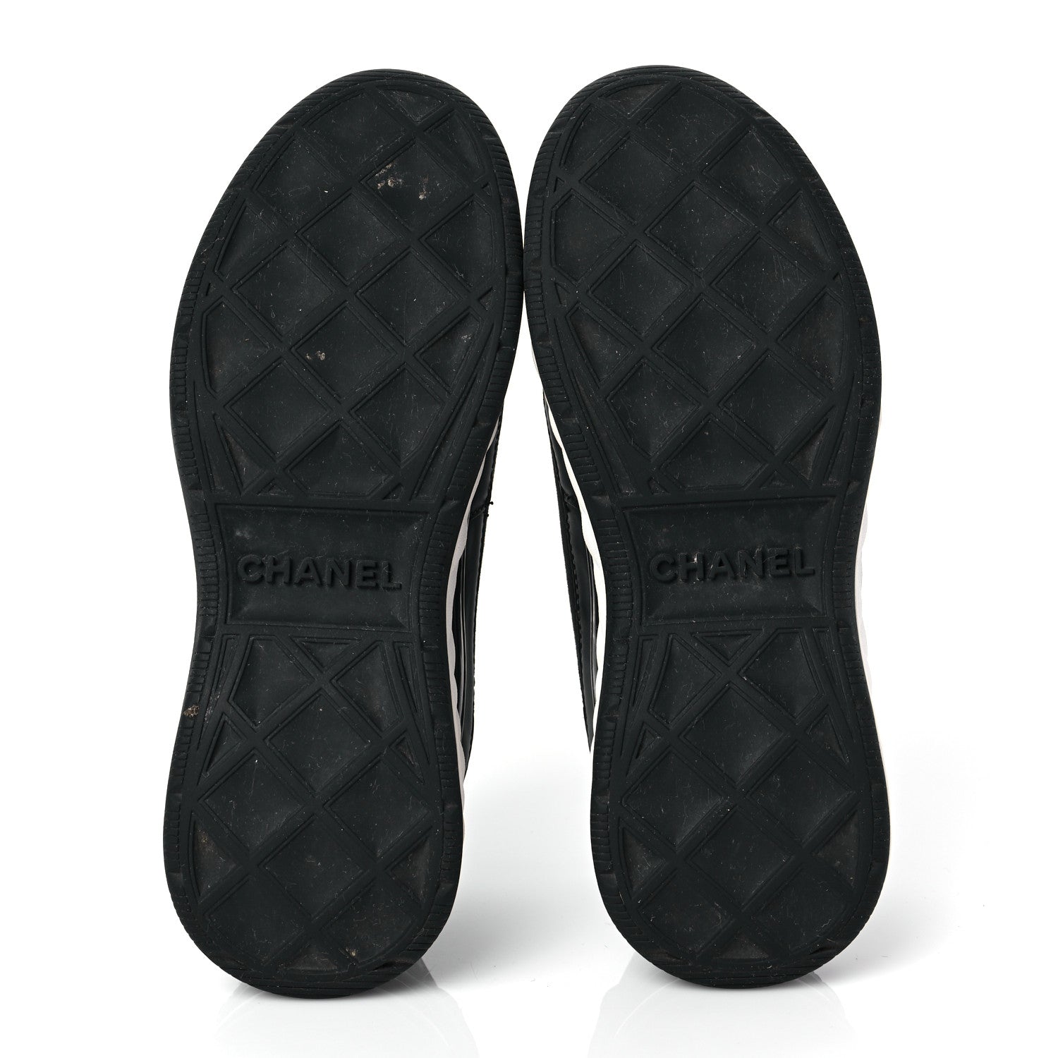 Chanel Velvet Calfskin Mixed Fibers CC Sneakers 36.5 Black 5 of 8