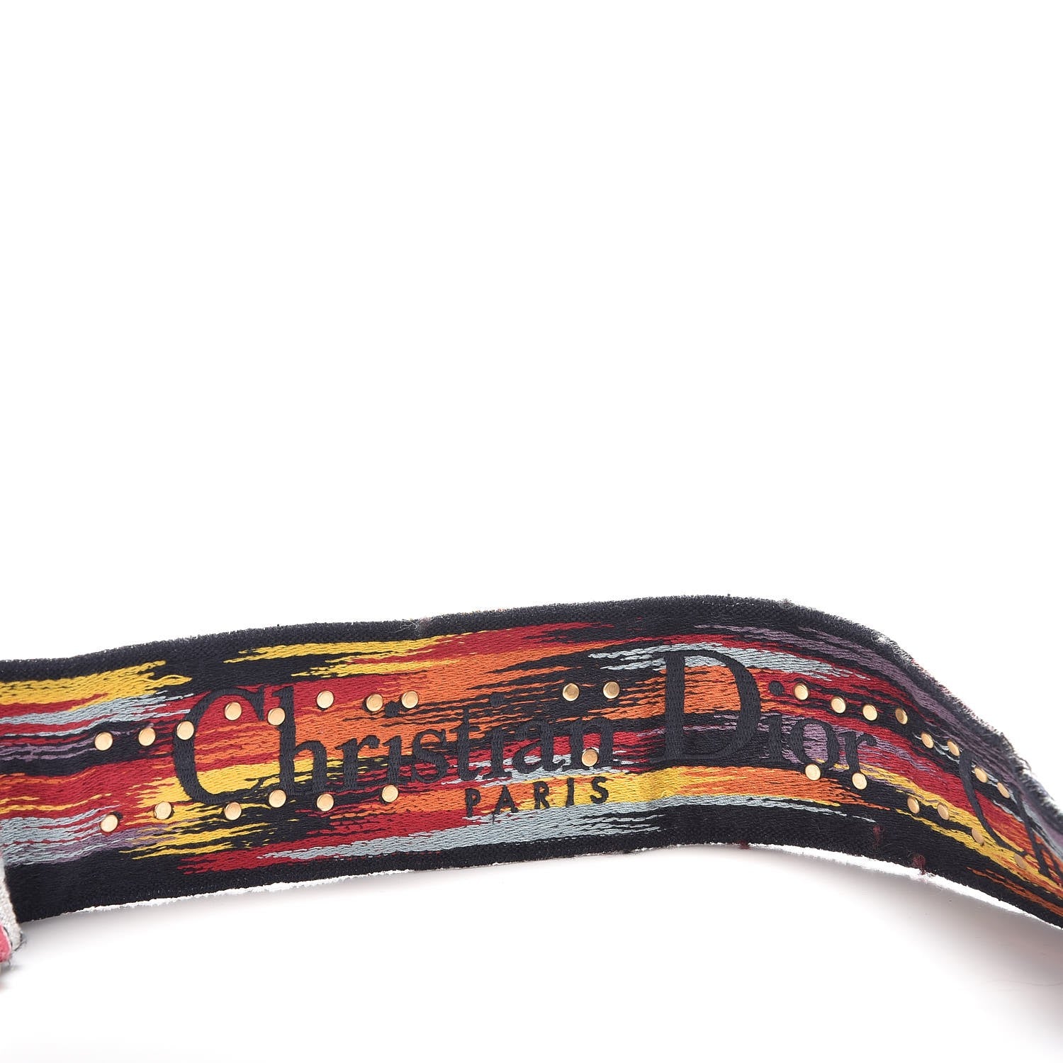 Christian Dior Canvas Embroidered Studded Rainbow J’Adior Shoulder Strap 4 of 8