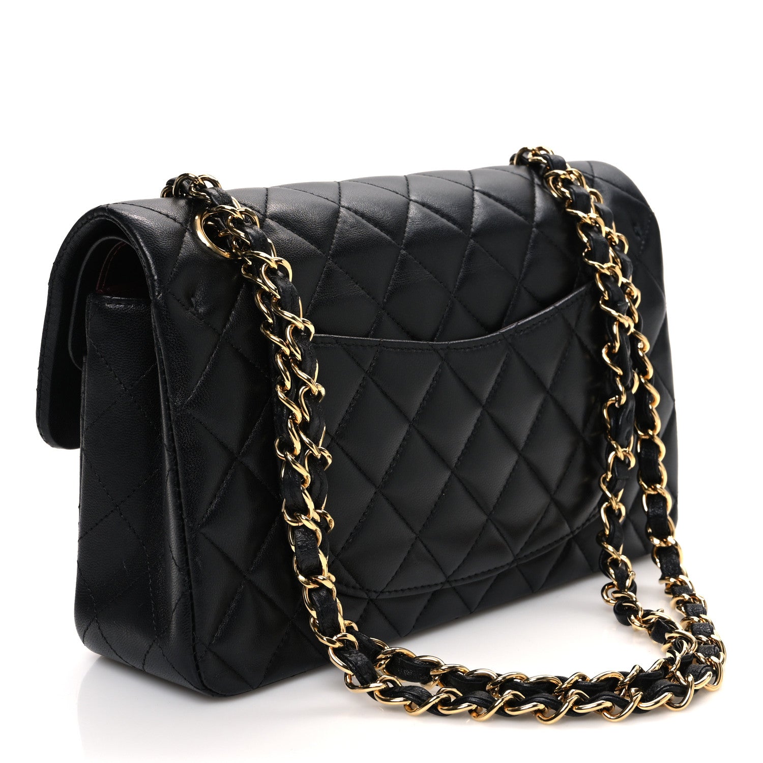 Chanel Lambskin Quilted Small Double Flap Black 3 of 11