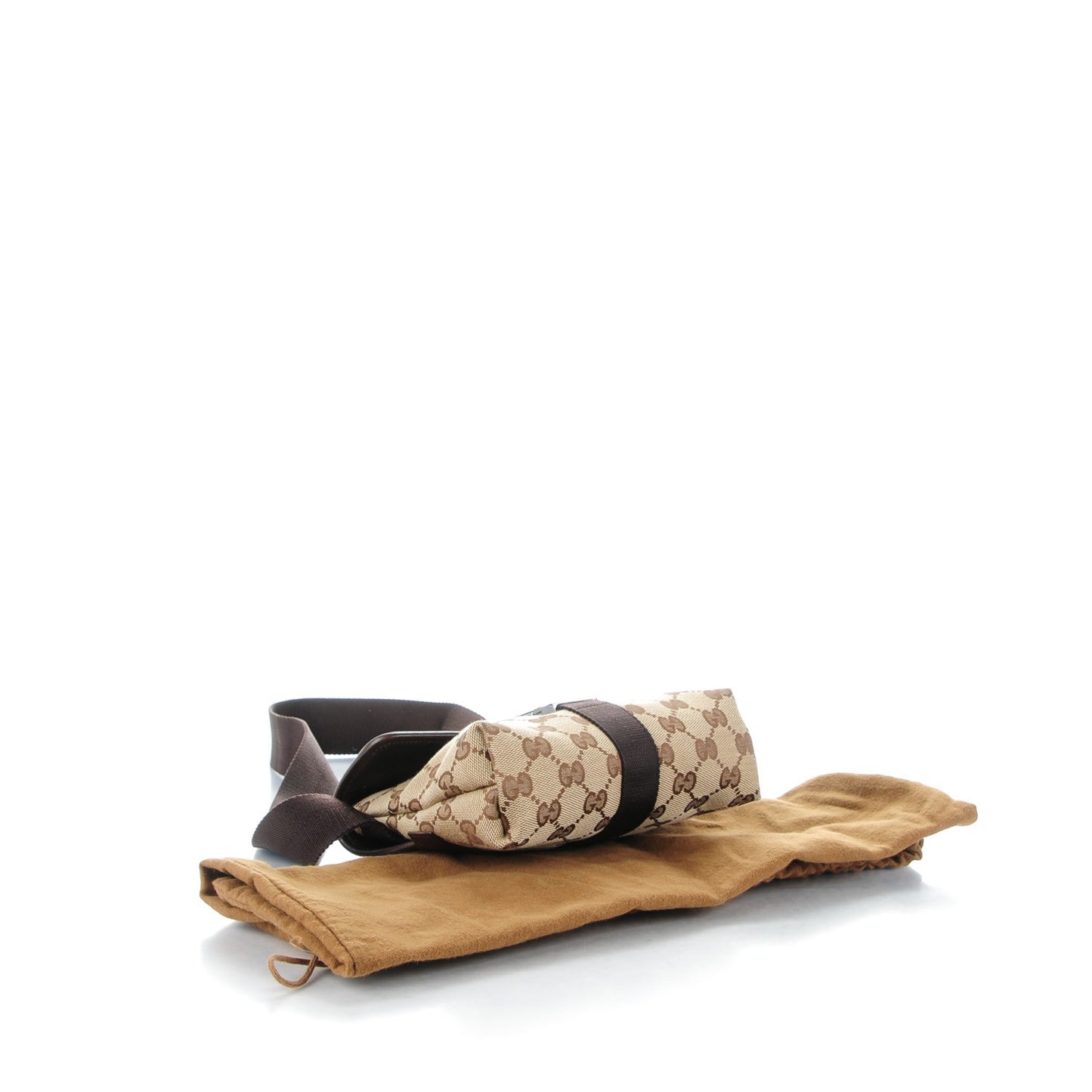 Monogram Waist Pouch Bag Dark Brown