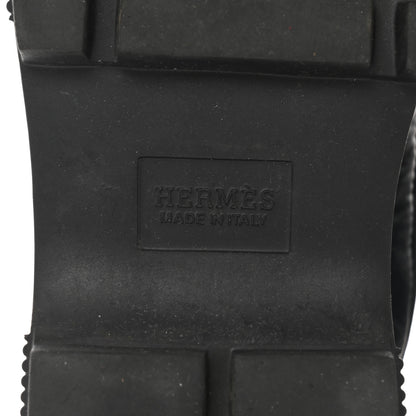 Hermes Calfskin Parachute Fresh Ankle Boots 37 Black 8 of 9