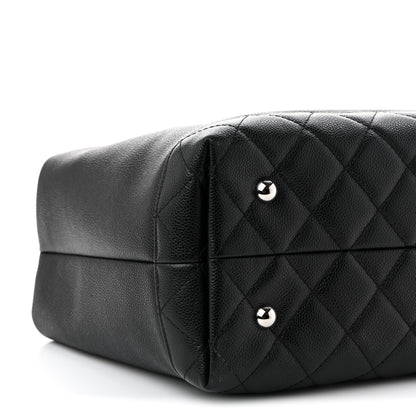 Chanel Soft Caviar CC Medium Top Handle Tote Black 9 of 10