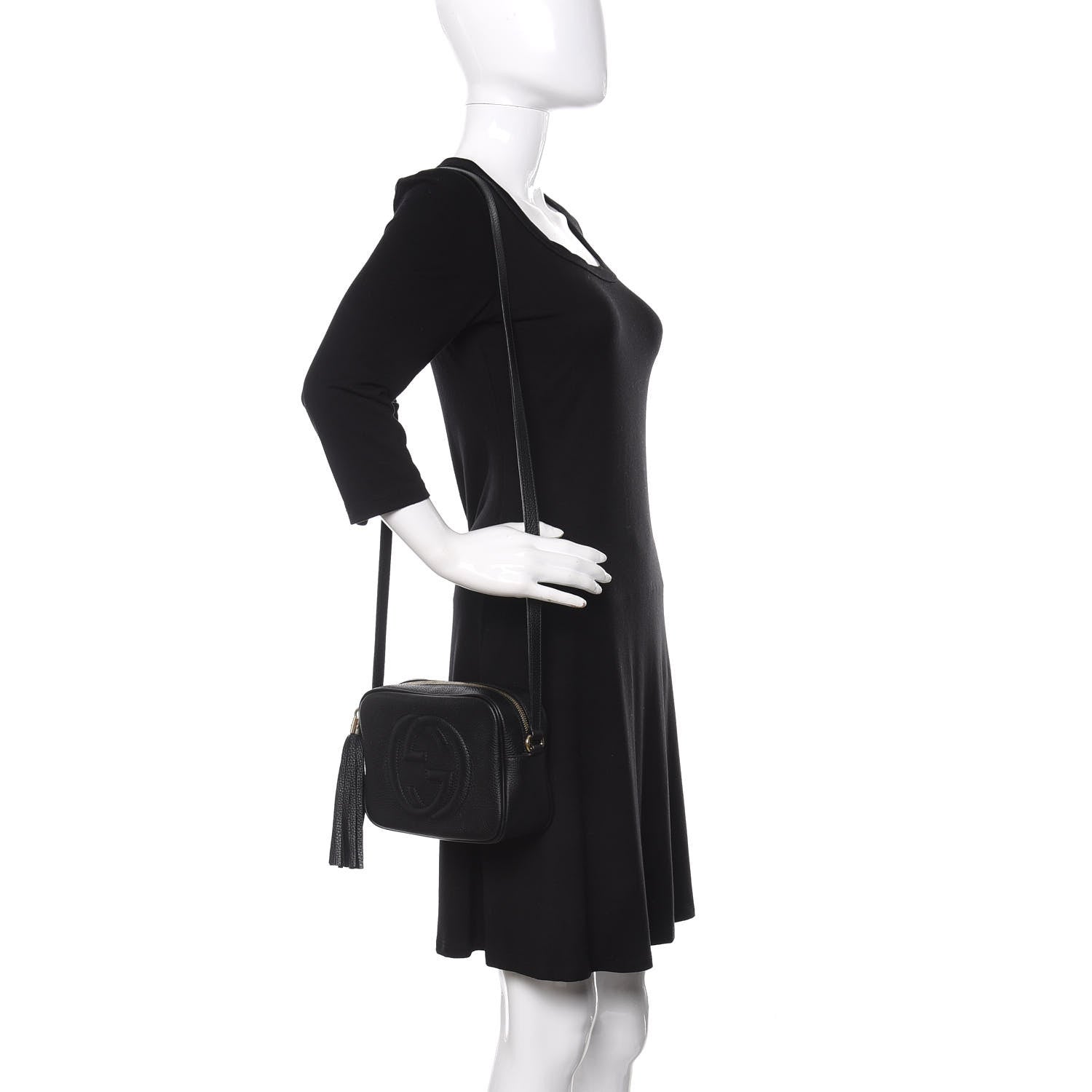 Gucci Pebbled Calfskin Small Soho Disco Bag Black 2 of 12