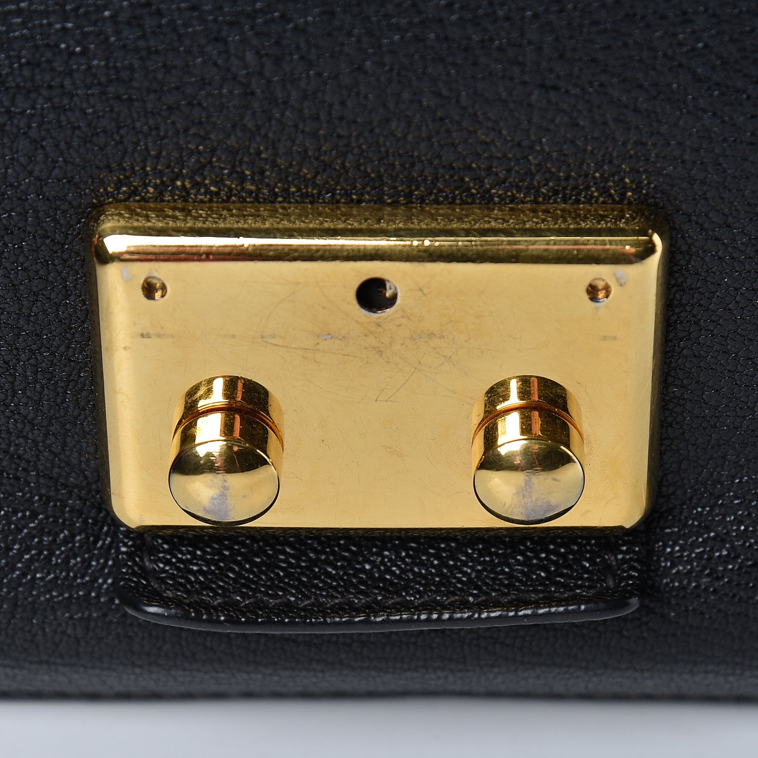 Miu Miu Goatskin Madras Shoulder Bag Black 19 of 24