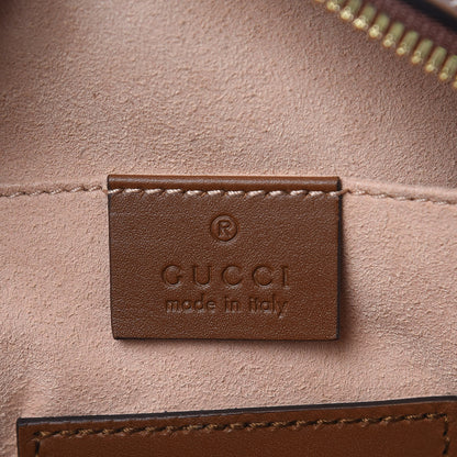 Gucci GG Supreme Monogram Bee Embroidered Mini Chain Shoulder Bag Beige Tuscany 6 of 11