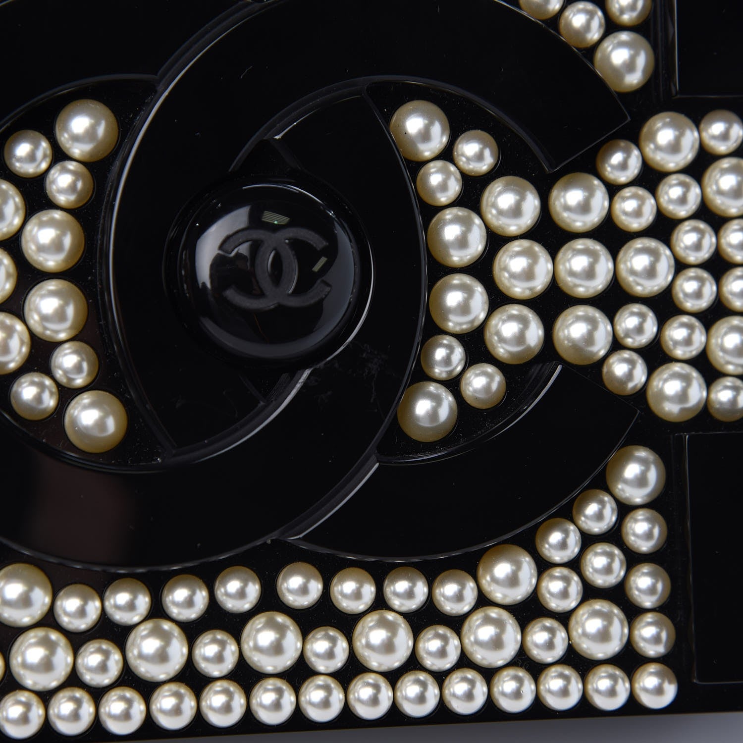 Chanel Pearl Boy Brick Lego Clutch Black 8 of 9