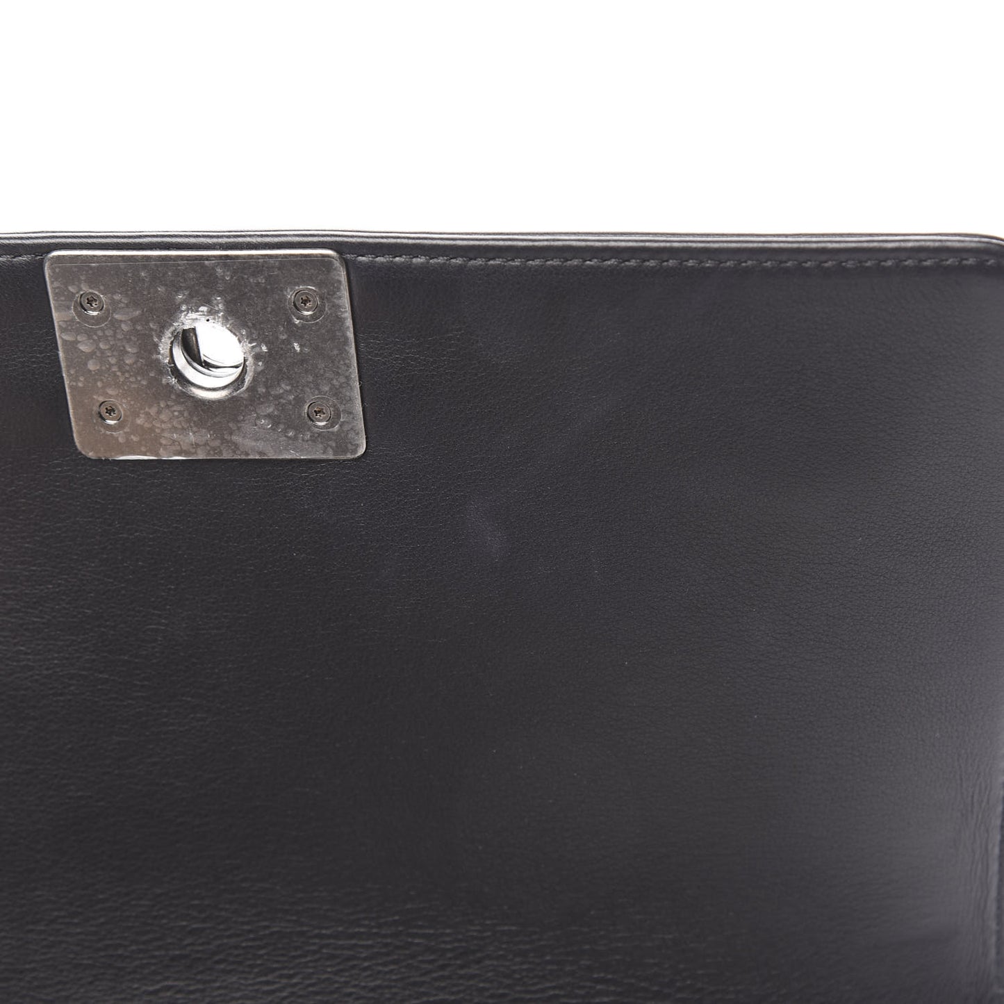 Calfskin Quilted Medium Boy Flap Black