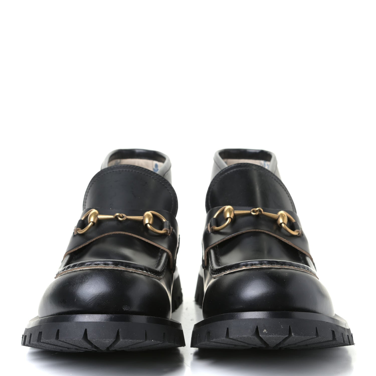 Gucci Cordovan Lux Mens Harald Horsebit Ankle Boots 12 Black 2 of 9
