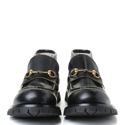 Gucci Cordovan Lux Mens Harald Horsebit Ankle Boots 12 Black 2 of 9
