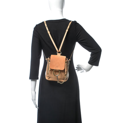 Chloe Suede Calfskin Mini Faye Backpack Blush Nude 2 of 12