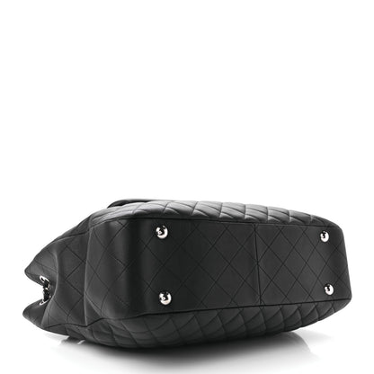 Chanel Calfskin Quilted Flap Tote Black 4 of 9