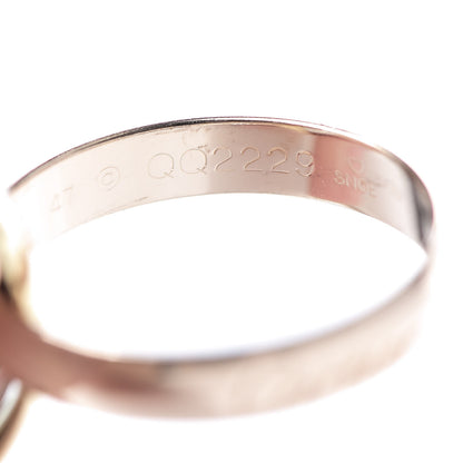 Cartier 18K Pink Yellow White Gold Classic Trinity Ring 47 4 5 of 6