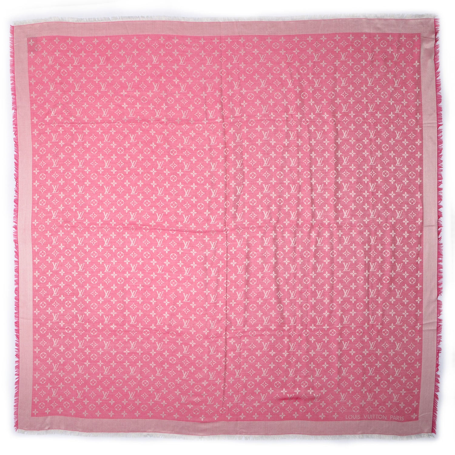 Louis Vuitton Monogram Denim Shawl Pivoine 3 of 5